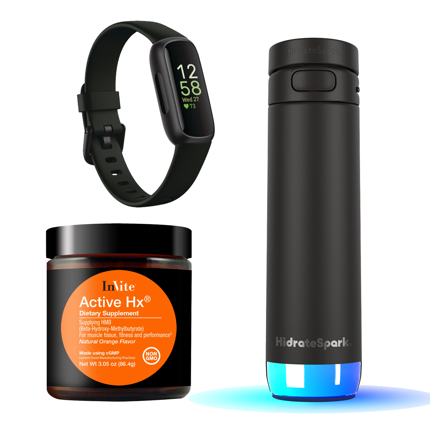 Smart Hydrate Solution 4 ( Fitbit Inspire 3 Black)
