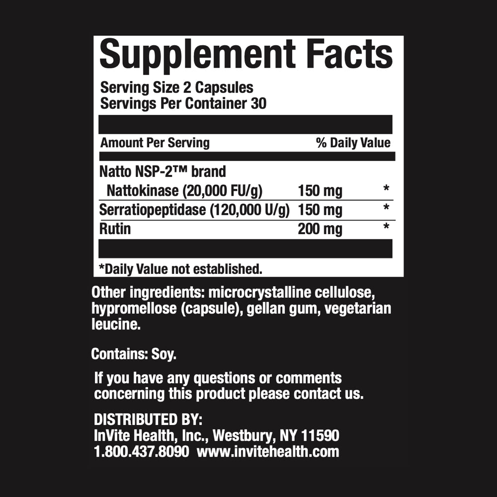 Nattokinase Plus® Ingredients