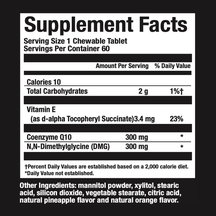 Oral Q10 with DMG Ingredients