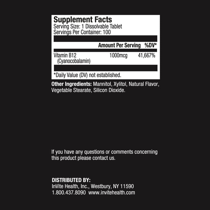 Vitamin B12 Lozenge Ingredients
