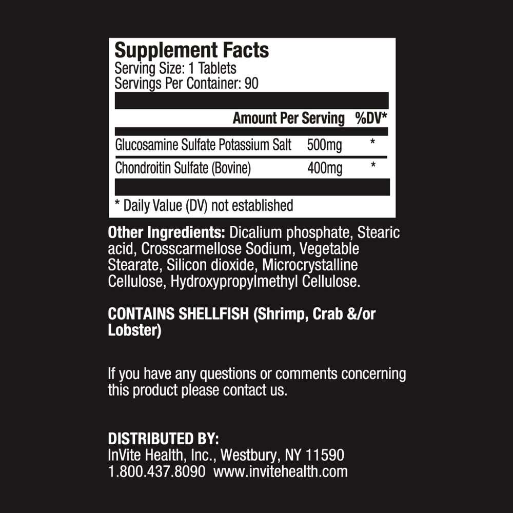 Glucosamine & Chondroitin Ingredients