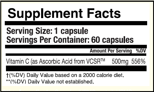Vitality Plus C-500, 60 Beadlets