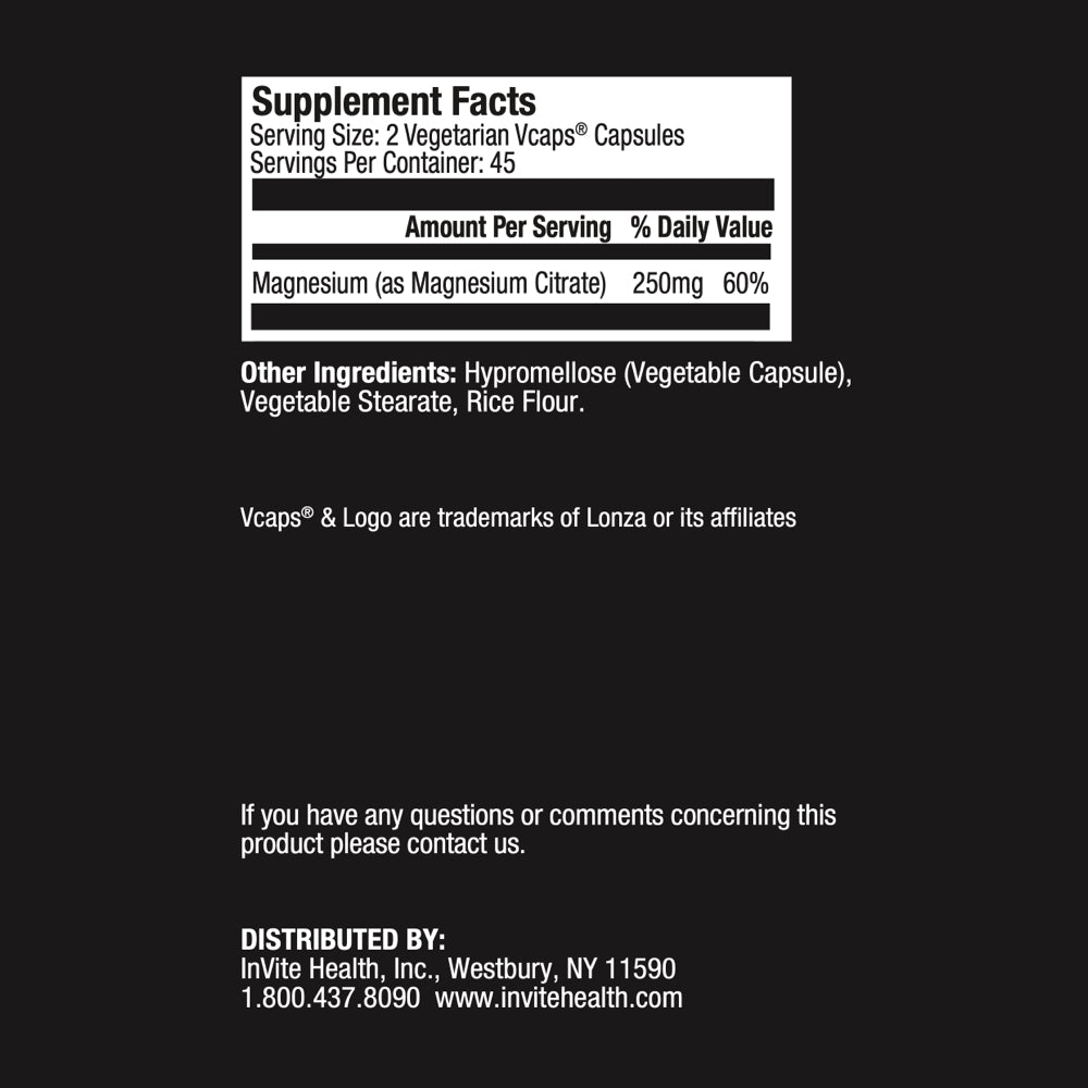 Magnesium Citrate Ingredients