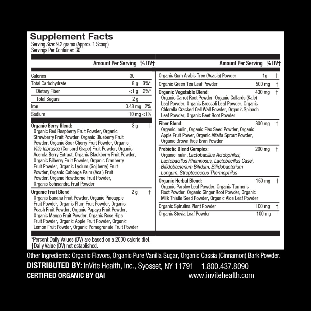 Organic Greens Plus Hx