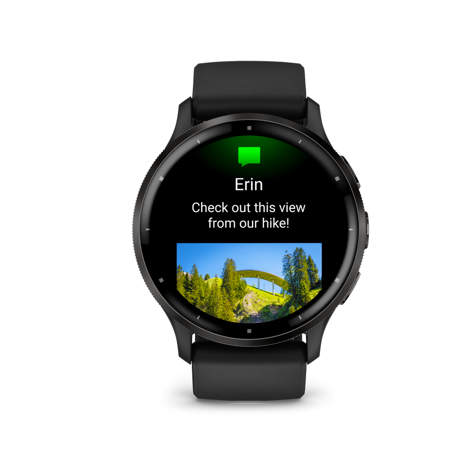 Garmin Venu3 - Soft Gold Stainless Steel Bezel with French Gray Case and Silicone Band, 41 mm