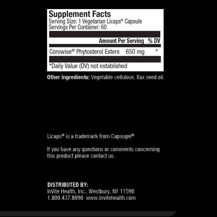 Sterols Supplement Facts
